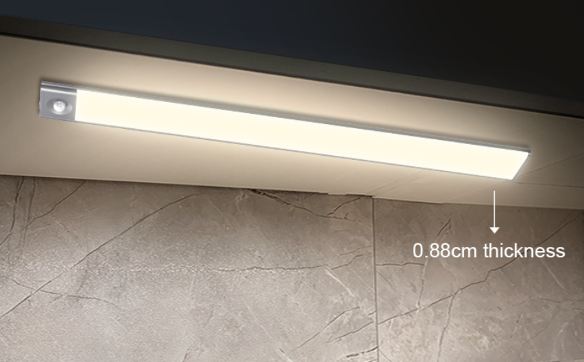 LED Cabinet Light SensoRechargeable  Night Light Bar for Cabinet, Kitchen